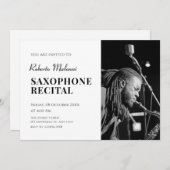 Moderne minimalistische Foto - Aufforderung Einladung (Vorne/Hinten)