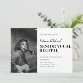 Moderne minimalistische Foto - Aufforderung Einladung (Stehend Vorderseite)