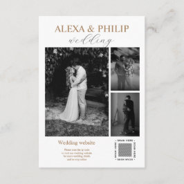 Moderne Minimalistische Foto Collage Enclosure Car Begleitkarte