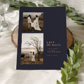 Moderne Minimalistische Foto Collage Wedding Save The Date