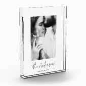 Moderne, minimalistische Foto-Familie elegant Fotoblock (Links)