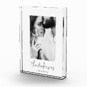 Moderne, minimalistische Foto-Familie elegant Fotoblock (Rechts)