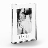 Moderne, minimalistische Foto-Familie elegant Fotoblock (Links)