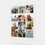 Moderne Minimalistische Foto Galerie Hochzeit Acrylschild (Winkel)
