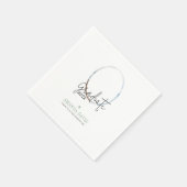 Moderne Minimalistische Foto Graduation Party einl Serviette (Ecke)