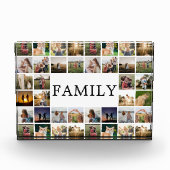 Moderne Minimalistische Foto-Grid-Collage Fotoblock (Vorderseite)