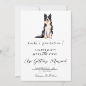 Moderne Minimalistische Foto-Hochzeit Einladung (Vorderseite)