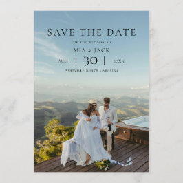 Moderne Minimalistische Foto-Hochzeit - Save the D Date