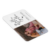 Moderne Minimalistische Foto-Hochzeit spart das Da Magnet (Rechte Seite)