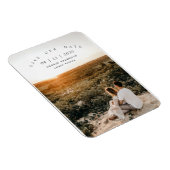 Moderne Minimalistische Foto-Hochzeit spart das Da Magnet (Rechte Seite)