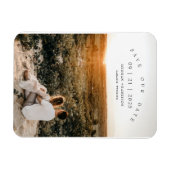 Moderne Minimalistische Foto-Hochzeit spart das Da Magnet (Horizontal)