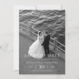 Moderne Minimalistische Foto-Hochzeit - Termin vor Save The Date