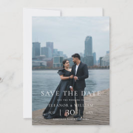 Moderne Minimalistische Foto-Hochzeit - Termin vor Save The Date
