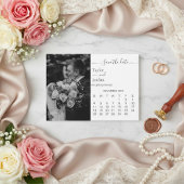 Moderne Minimalistische Foto-Kalender-Save-the-Dat