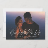 Moderne Minimalistische Foto-Karte zum Jubiläum Einladung (Vorderseite)