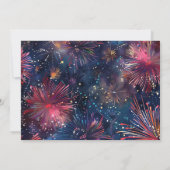 Moderne Minimalistische Foto-Karte zum Jubiläum Einladung (Rückseite)