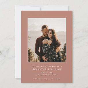 Moderne minimalistische Foto-Mix-&-Match-Optik Save The Date