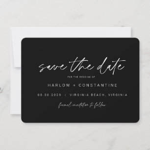 Moderne minimalistische Foto-Save-the-Date-Karte Einladung