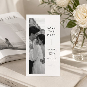 Moderne Minimalistische Fotoautomaten-Save-the-Dat Save The Date