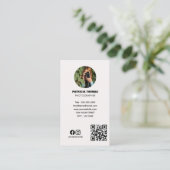 Moderne Minimalistische Fotografie | BERUFLICHES F Visitenkarte (Stehend Vorderseite)