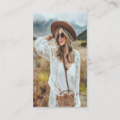 Moderne Minimalistische Fotografie | BERUFLICHES F Visitenkarte (Rückseite)