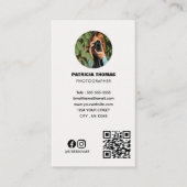 Moderne Minimalistische Fotografie | BERUFLICHES F Visitenkarte (Vorderseite)