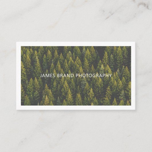Moderne Minimalistische Fotografie Visitenkarte (Vorderseite)