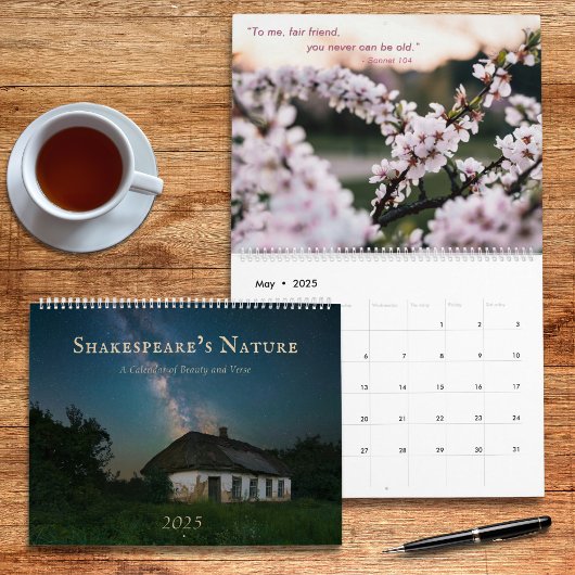 Moderne Minimalistische Fotoquotes Shakespeare Kalender