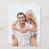 Moderne Minimalistische Fotos Hochzeit Einladung (Rückseite)