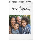 Moderne minimalistische Fotovorlage Einfach jedes Kalender (Titelbild)