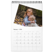 Moderne minimalistische Fotovorlage Einfach jedes Kalender (Feb 2026)
