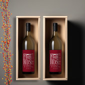 Moderne Minimalistische Freundschaften Weinetikett