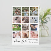 Moderne Minimalistische Friedliche Weihnachten 12 (Stehend Vorderseite)