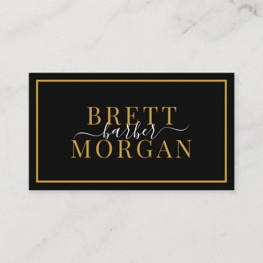 Moderne Minimalistische Friseursalon Visitenkarte (Vorderseite)