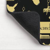 Moderne Minimalistische Friseursalons Mousepad (Ecke)