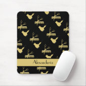Moderne Minimalistische Friseursalons Mousepad (Mit Mouse)