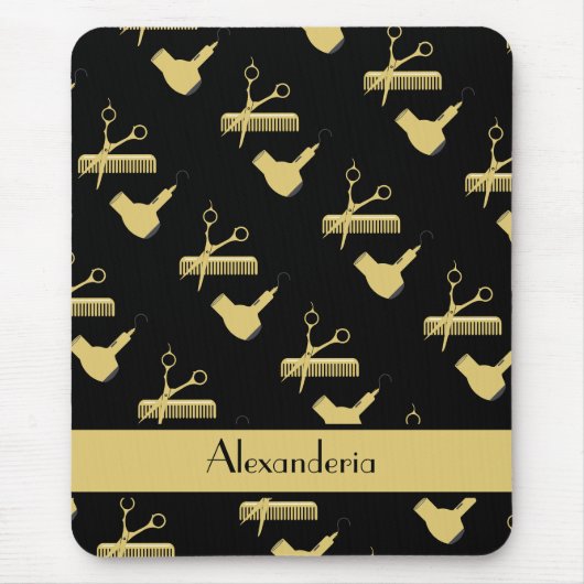 Moderne Minimalistische Friseursalons Mousepad (Vorne)