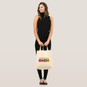 Moderne Minimalistische Früchte- und Gemüse-Illust Tragetasche (Vorderseite (Model))
