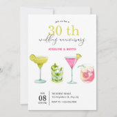 Moderne minimalistische Fruchtsaftgetränke Hochzei Einladung (Vorderseite)