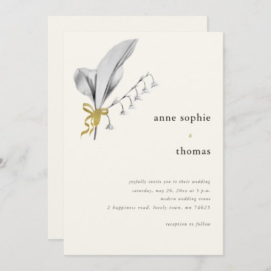 Moderne Minimalistische Frühlingssonne Einladung (Vorne/Hinten)