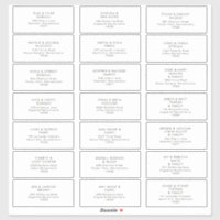 Moderne Minimalistische Gast-Adressbezeichnungen f