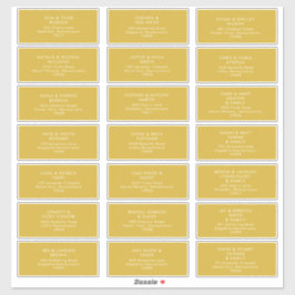 Moderne Minimalistische Gast-Adressetiketten Aufkleber