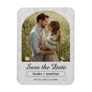 Moderne minimalistische gebogene personalisierte F Magnet