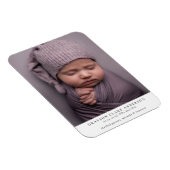 Moderne Minimalistische Geburtshilfeverkündung des Magnet (Rechte Seite)