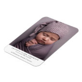 Moderne Minimalistische Geburtshilfeverkündung des Magnet (Linke Seite)