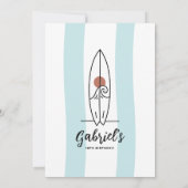 Moderne Minimalistische Geburtstagsparty Einladung (Rückseite)