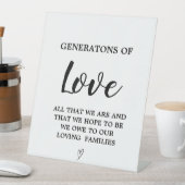 Moderne minimalistische Generationen von Liebe Hoc Sockelschild (In Situ)