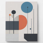 Moderne Minimalistische geometrische Abstrakte Kun Fotoplatte (Vorderseite)