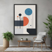Moderne Minimalistische geometrische Abstrakte Kun Poster