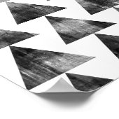 Moderne minimalistische geometrische Dreieckskunst Poster (Ecke)